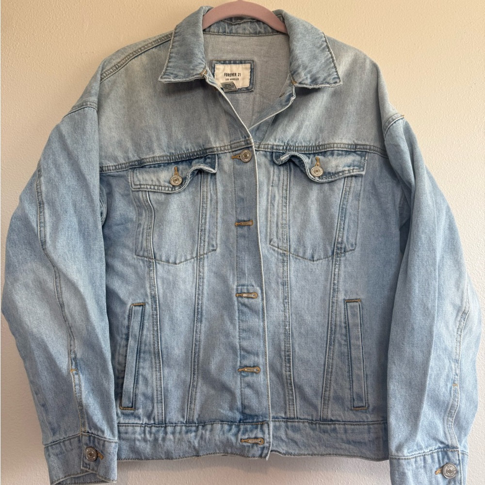 Vintage Forever 21 Light Blue Denim Shirt Jacket